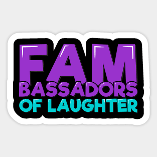 Funny Family Laughter Ambassadors Reunion Sticker